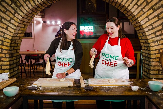 2-in-1 Pasta and Tiramisu Cooking Masterclass in Rome - Drinks with the meal: prosecco, local wine, limoncello, and soft options