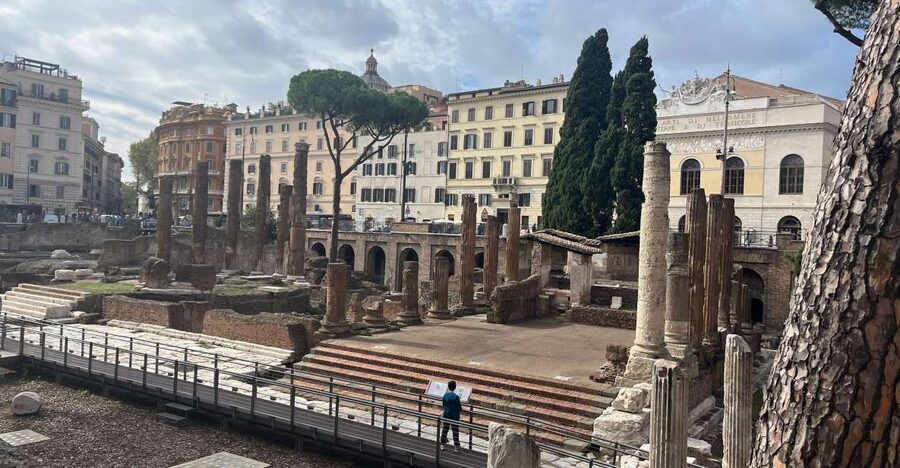 Ancient Rome: Archeological area Largo Argentina - Largo di Torre Argentina: One Square, Two Thousand Years, and a Caesar Clue
