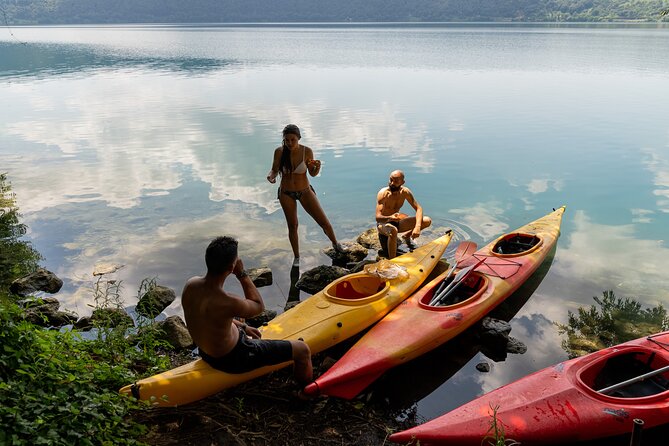 Castel Gandolfo Lake Kayak and Swim Tour - Stop 1 on Lake Albano: the paddling intro that makes the day work