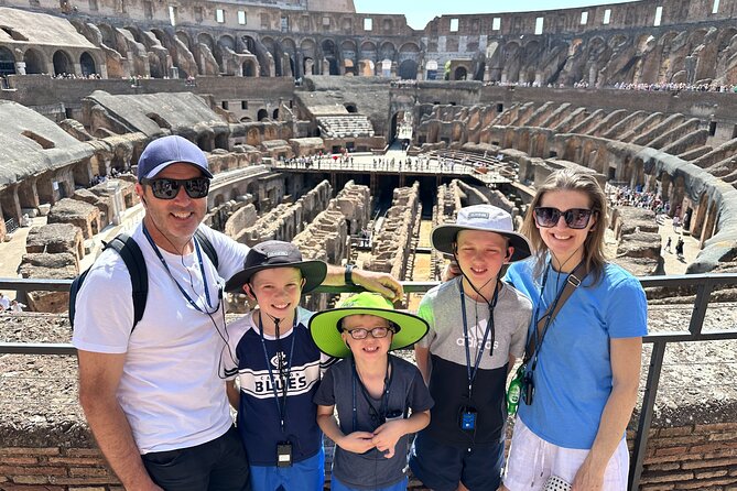 Colosseum and Roman Forum Tour for Kids and Families - Entering the Colosseum, and how the guide keeps kids engaged