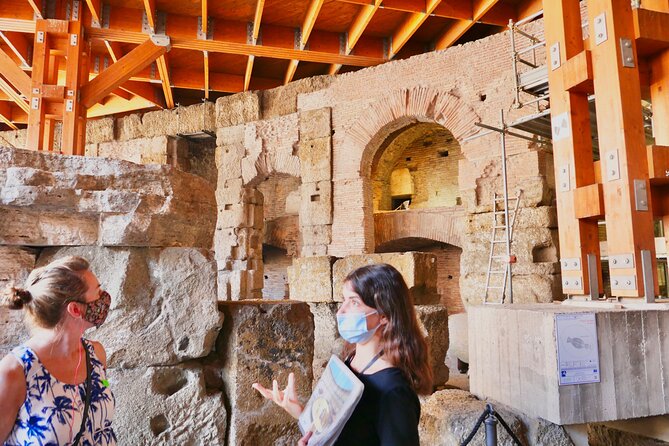 Expert Guided Tour of Colosseum Arena OR Underground, and Forum - Roman Forum Highlights: Temples, Senators, Vestal Virgins, And More