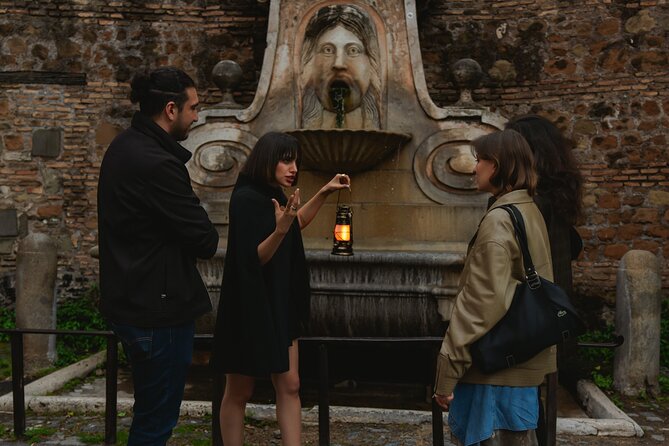 Haunted Rome Ghost Night Walking Tour - Fontana del Mascherone and the Message Written in Stone