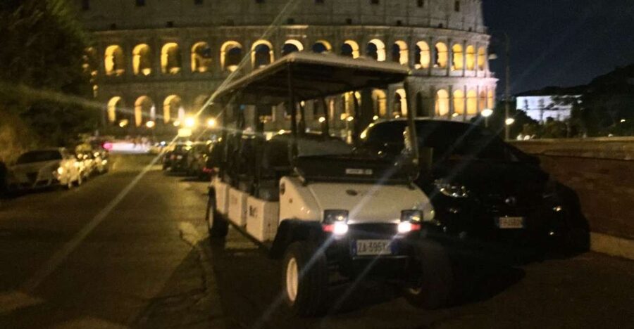Rome: 2-Hour Golf Cart Sightseeing Tour at Night - The Colosseum After Dark: Floodlights, Wider Angles, and Less Legwork