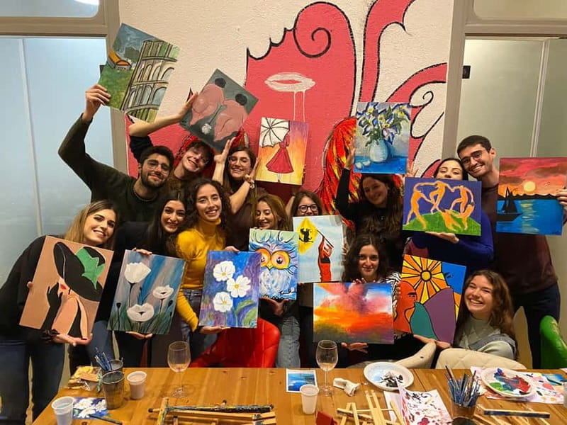 Rome: Afternoon Paint and Sip Experience in Piazza Navona - Inside a palazzo studio: what makes the setting feel different