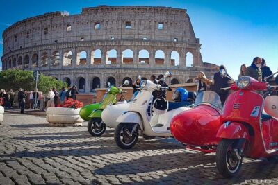 Rome Afternoon Sightseeing Vespa Sidecar Tour with Gourmet Gelato