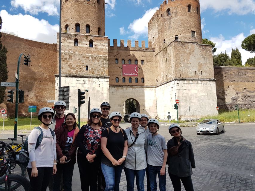 Rome: Appian Way Aqueducts Bike Tour (UPG Catacombs & Lunch) - Tomb of Cecilia Metella: the iconic silhouette you can actually visit at bike speed