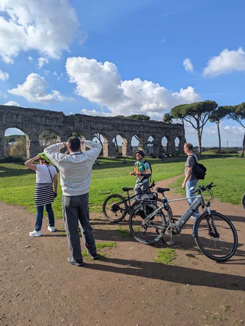 Rome: Appian Way, Aqueducts, & Catacombs E-Bike Guided Tour - Circus of Maxentius and the Tomb of Cecilia Metella photo stops