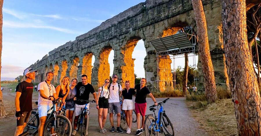 Rome: Appian Way & Catacomb Sunset E-bike Tour with Aperitif - Porta San Sebastiano to Catacombs: trading crowds for real underground time