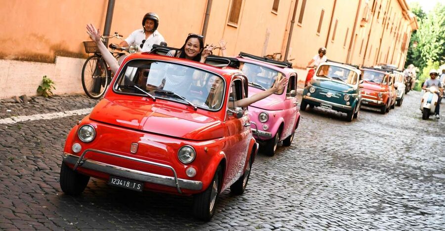 Rome: Aventine Hill Tour in Vintage Fiat 500 Convoy - Where You Start Near the Colosseum