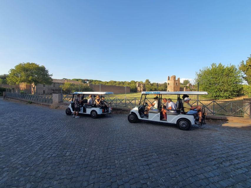 Rome: Catacombs and Appian Way Golf Cart Small-Group Tour - Key highlights to know before you go