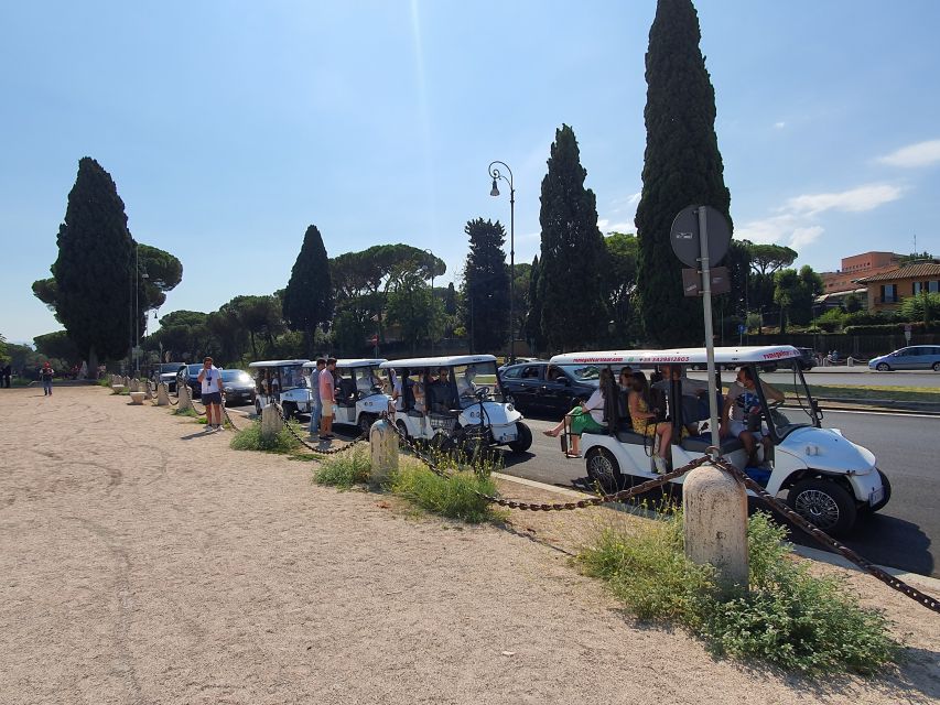 Rome: Catacombs and Appian Way Golf Cart Small-Group Tour - The drive from the Colosseum to the Baths of Caracalla