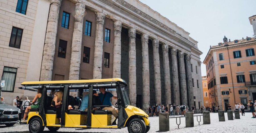 Rome: City Highlights Golf Cart Tour with Local Guide - Largo Argentina to Piazza Navona: Caesar’s moment and Bernini’s Four Rivers