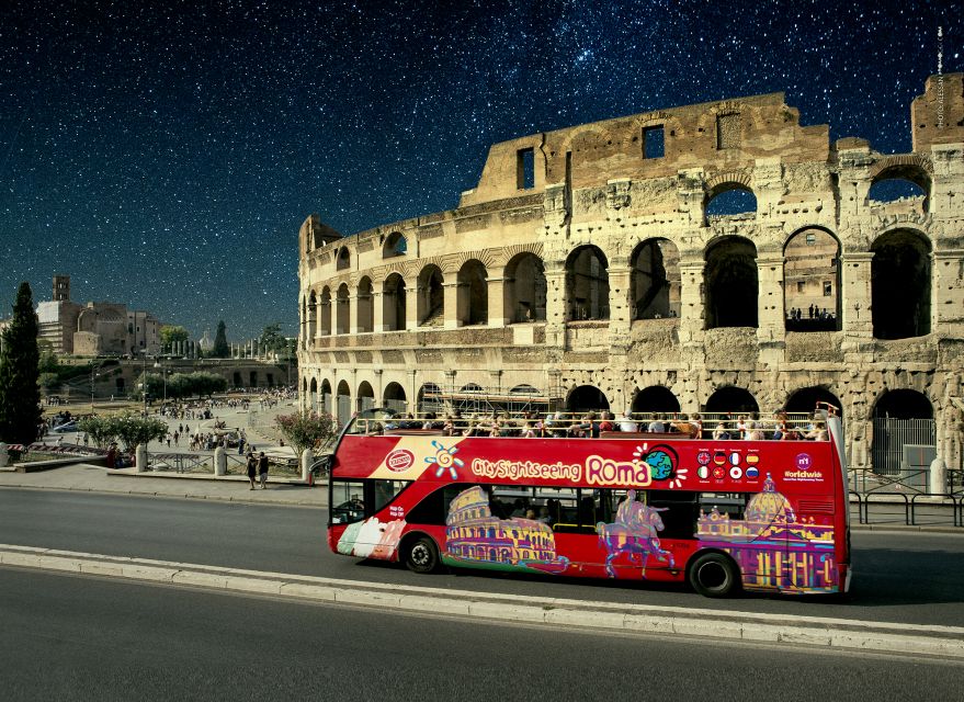Rome: City Highlights Open-Top Bus Night Tour - Duration, One Loop Only, and the Timing That Matters