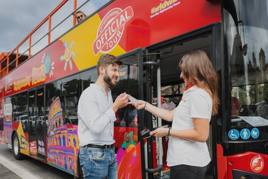 Rome: City Sightseeing Hop-on Hop-off Bus with Audioguide - Key points before you board
