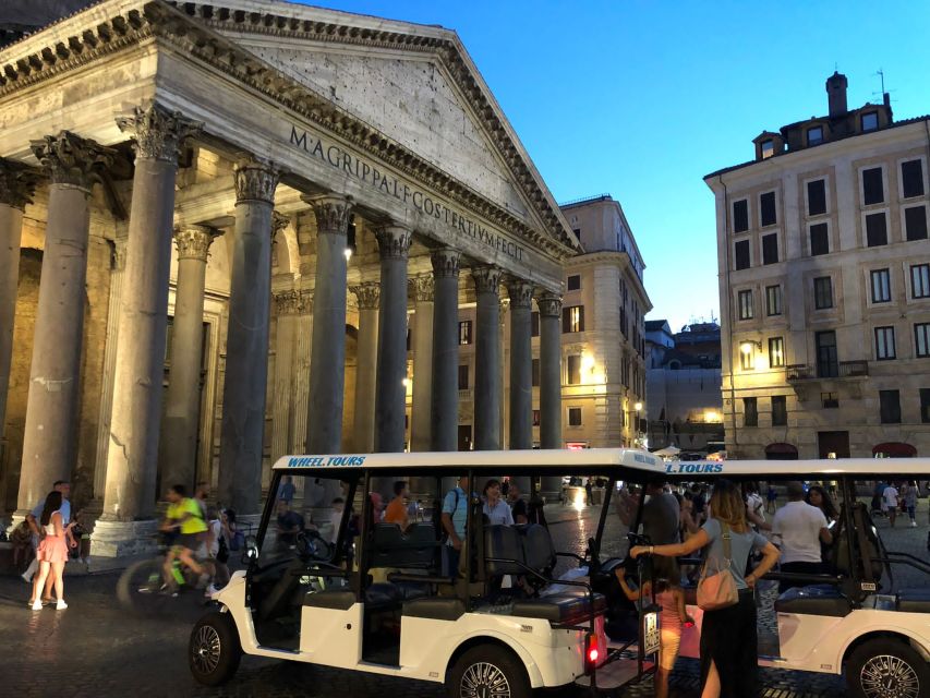 Rome: City Tour by Golf Cart with Gelato - The comfort setup on the carts that actually helps in Rome traffic