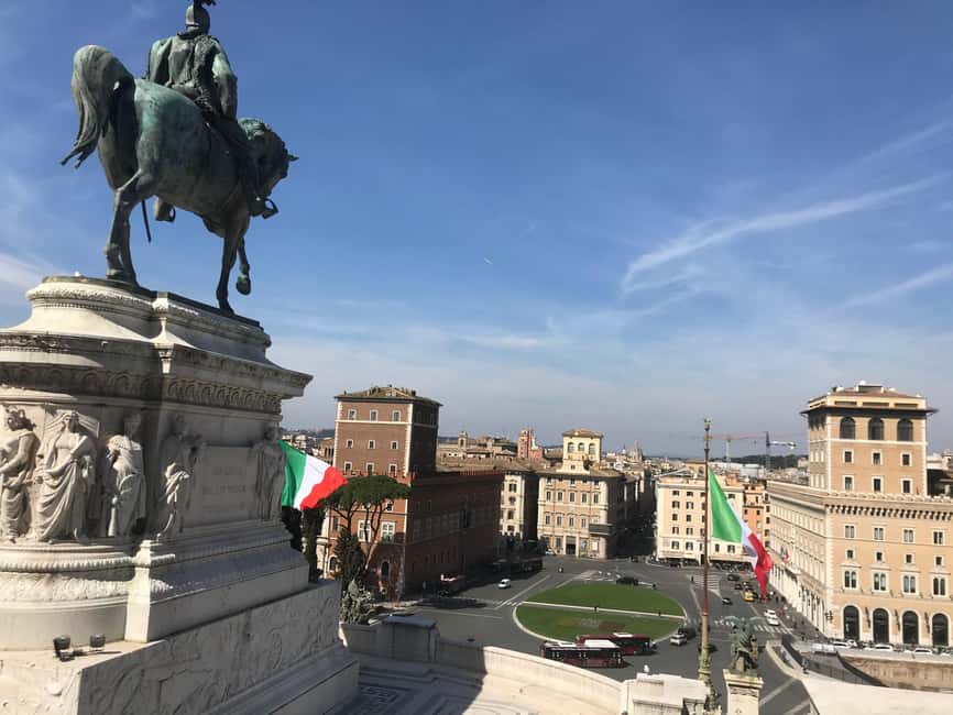 Rome: Colosseum and Altar of the Fatherland Elevator Ticket - From Piazza d’Aracoeli to Rome’s Power Center