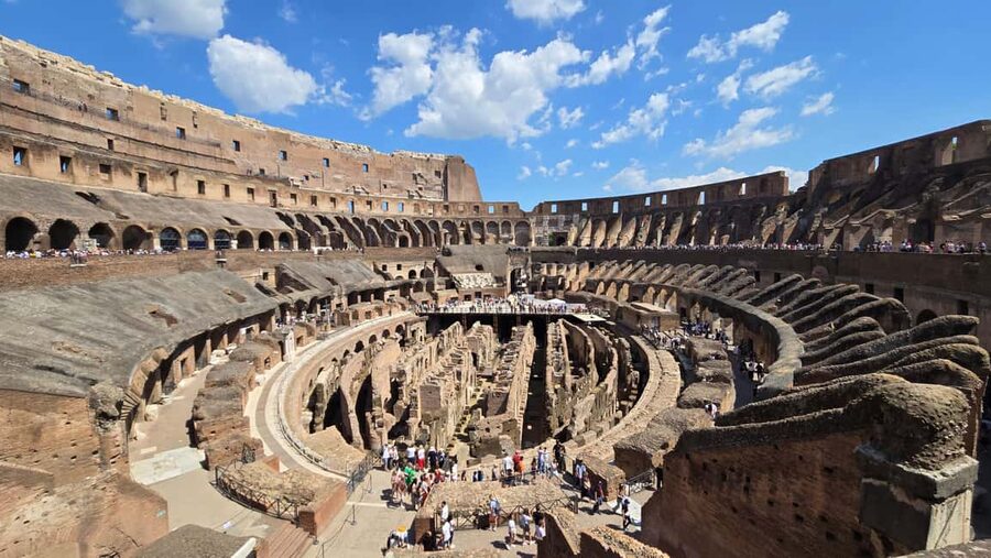 Rome: Colosseum and Ancient Rome Guided Walking Tour - Entering the Colosseum with skip-the-line tickets