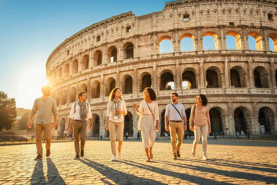 Rome: Colosseum Arena Twilight Tour & Imperial Forum Visit - Via dei Fori Imperiali Walk Outside: Politics, Senators, and Roman Street Life