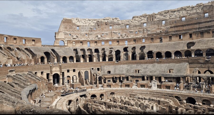 Rome: Colosseum & Forum Experience with Free Audio Guide App - Using the free audio guide app inside the Colosseum