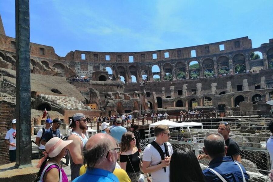 Rome: Colosseum Underground Private Tour with Forum Access - Arena Floor Moment, Then Levels for Scale and Perspective