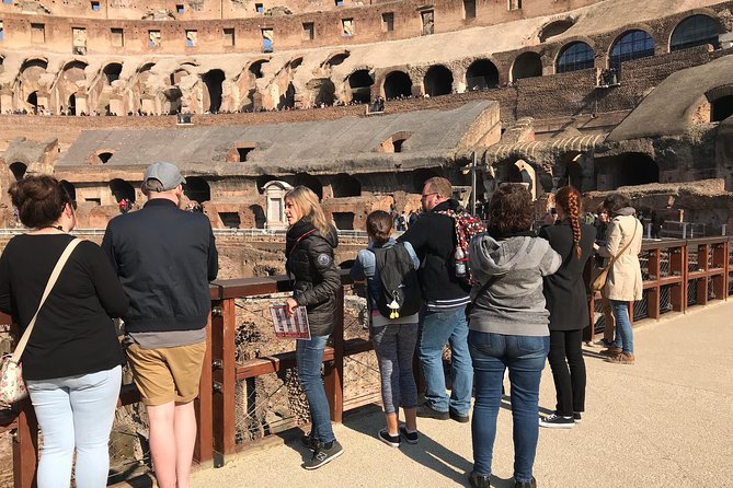 Rome: Colosseum with Arena, Roman Forum and Palatine Guided Tour - What is included at the Colosseum, and what you should not expect