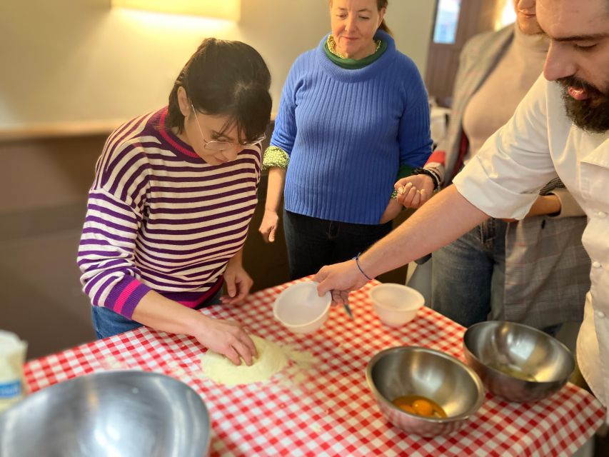 Rome Cooking Class: Handmade Tonnarelli Pasta & Tiramisu - The meal part: your handmade food, plus a simple sauce and wine