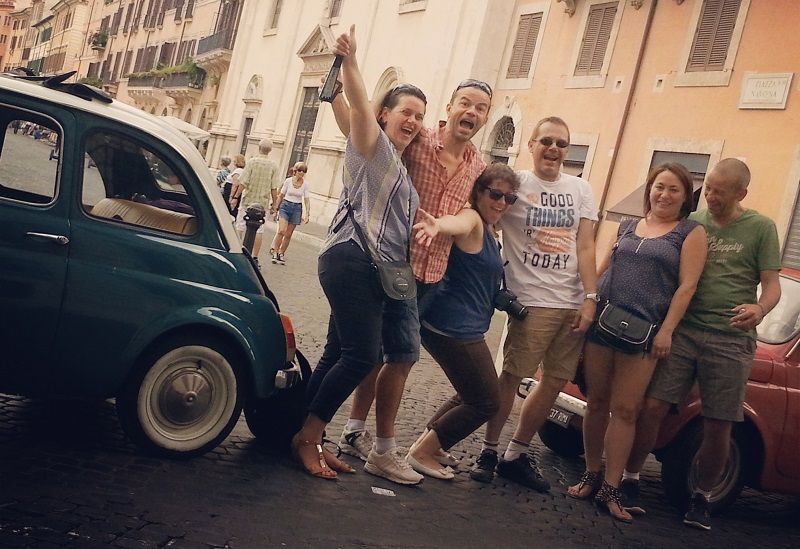 Rome Driving Tour By Vintage Fiat 500 - Colosseum area to Circus Maximus: big sights, small-car angles