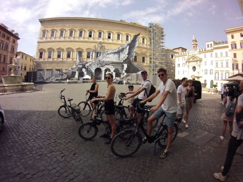 Rome: E-Bicycle Tour - Meeting at Piazza dei Calcarari, then getting briefed and off you go