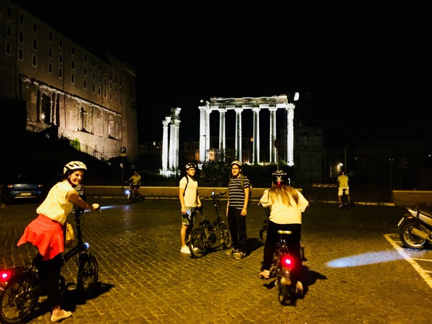 Rome: E-Bike Night Tour with Food and Wine Tasting - Piazza Navona, the Pantheon, and Trevi Fountain by night