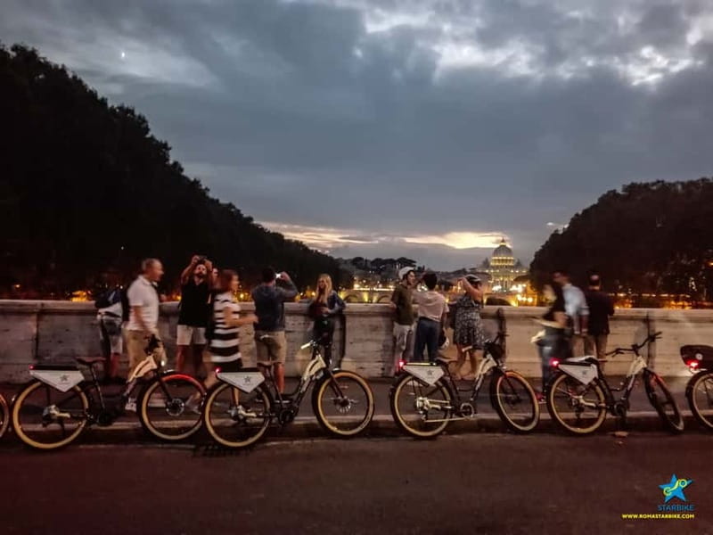 Rome: E-Bike Sunset Tour with Pizza Option - Safety and traffic in Rome, how to make it feel smooth
