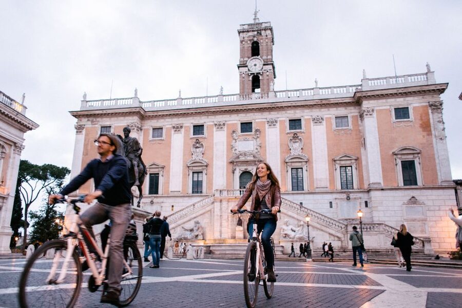 Rome E-Bike Tour – Small Group, Safe Route & Local Guide - Riding Past the Colosseum and Roman Forum the Right Way