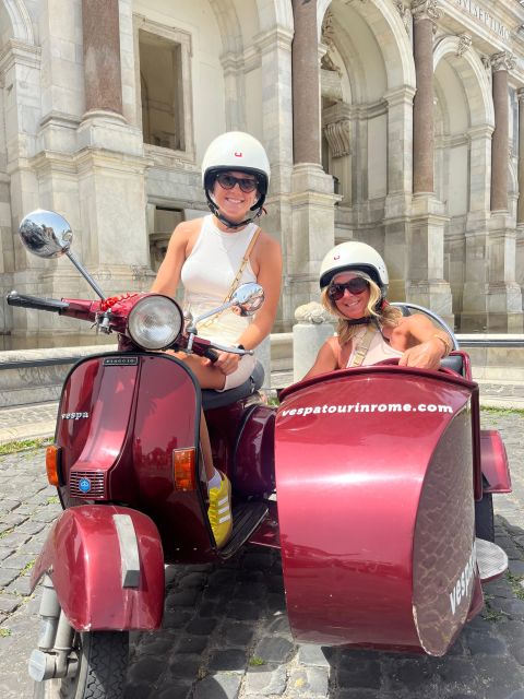 Rome: Evening Fiat 500 and Vespa Prosecco Tour - How the Fiat and Vespa ride works in Rome