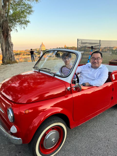 Rome: Evening Fiat 500 and Vespa Prosecco Tour - Hotel pickup and the “small group” feel