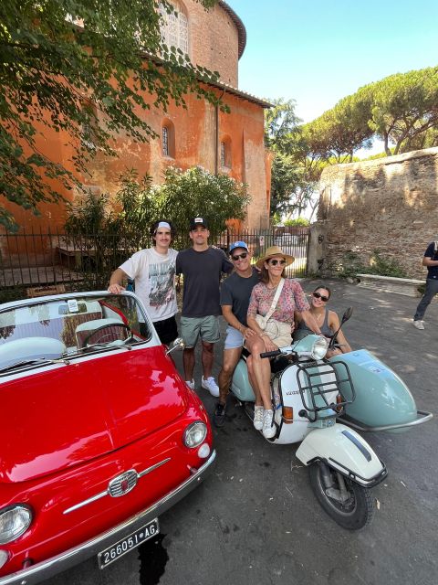 Rome: Evening Fiat 500 and Vespa Prosecco Tour - Your 2-hour route: Colosseum, viewpoints, and a prosecco toast