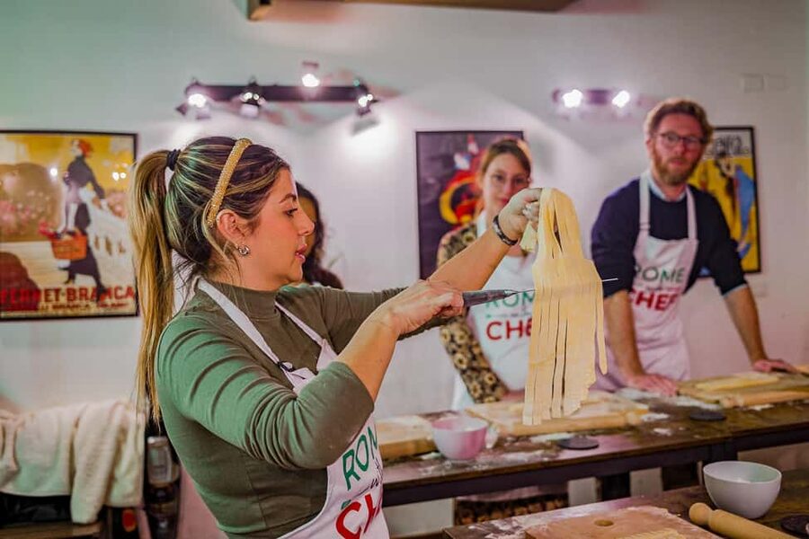 Rome: Family-Friendly Pasta and Tiramisu Cooking Class - Sauce choice in Rome style: carbonara or cacio e pepe