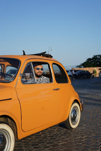 Rome Fiat 500 Tour with Professional Photoshoot - Piazza Venezia pass-by: where Rome’s routes feel real