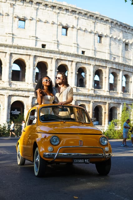 Rome Fiat 500 Tour with Professional Photoshoot - Meeting at Oppio Caffe, then rolling out