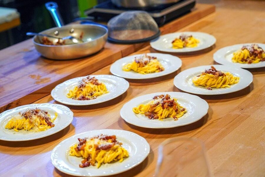 Rome: Fresh Pasta-Making Class with Italian Chef and Wine - Wine, tasting, and the meal you make