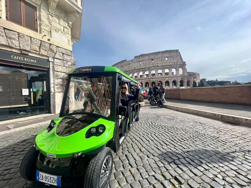 Rome: Golf Cart Tour with Artisanal Gelato Tasting - Key Points Before You Go