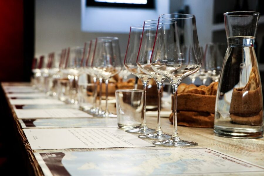 Rome: Guided Italian Wine Tasting Experience - Entering the Monti tasting room, right in the city’s wine mood