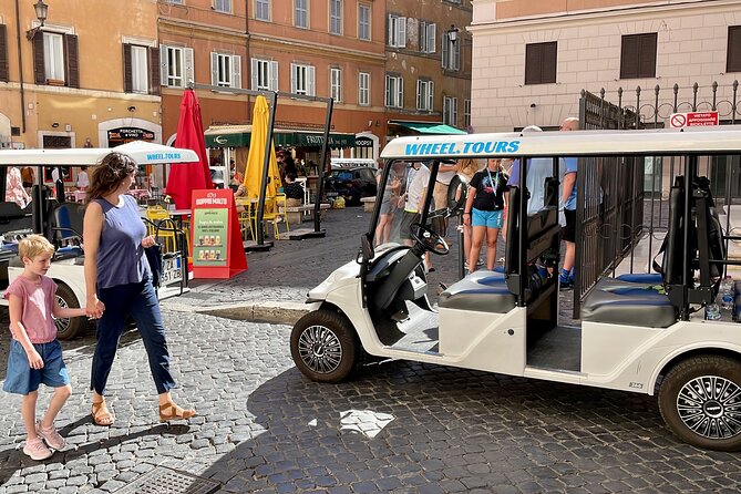 Rome Highlights City Tour by Golf Cart with Gelato - Tiber Island and the old bridge views