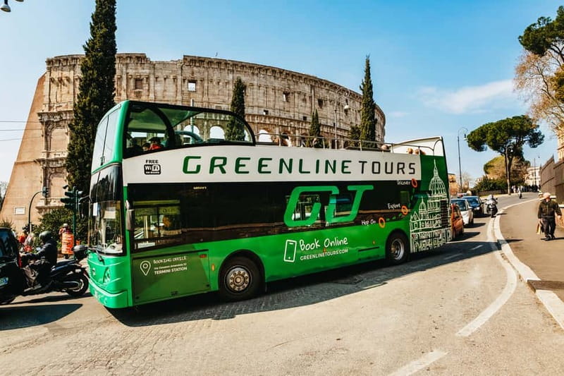 Rome:Hop-On Hop-Off Panoramic Open Bus Ticket 3 Circuits x 1 - The Highlights Route: Santa Maria Maggiore, Colosseum, Circus Maximus, Piazza Venezia