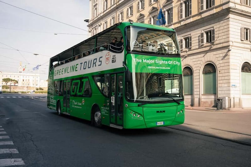 Rome:Hop-On Hop-Off Panoramic Open Bus Ticket 3 Circuits x 1 - Testaccio, the Pyramid Area, and Eataly: Food Stops That Make Sense