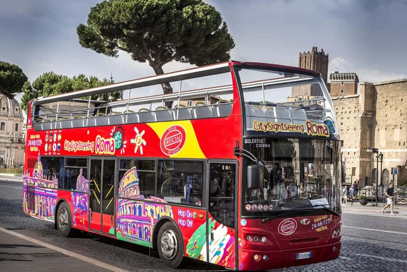 Rome Hop On Hop Off Tour from Civitavecchia by Train - Boarding the City Sightseeing buses near Termini and using your vouchers
