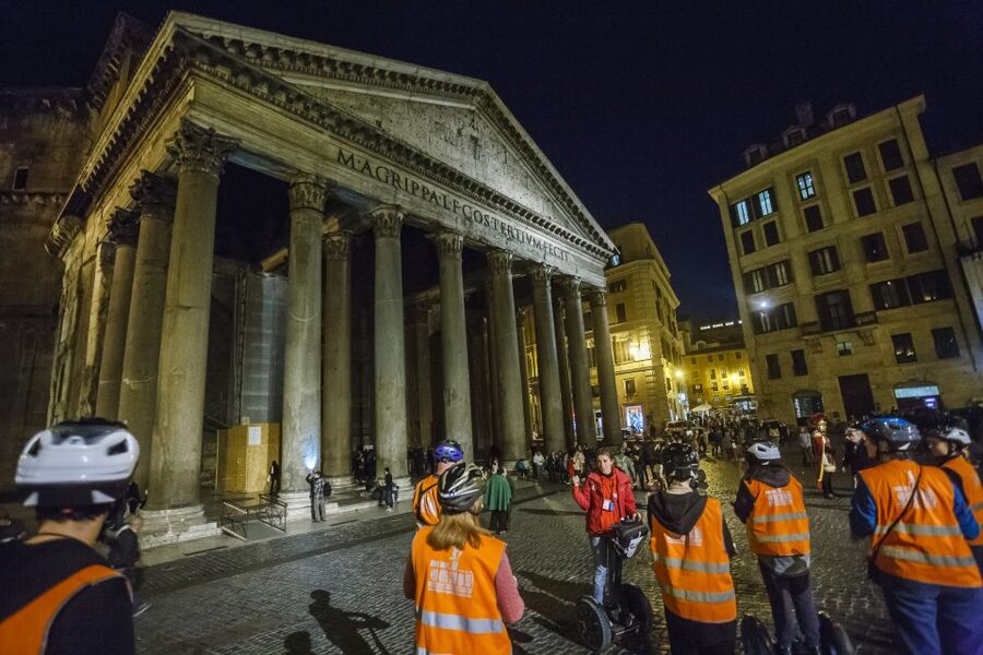 Rome: Night Segway Tour - Meeting at Via dei Delfini, Then Getting Oriented Quickly