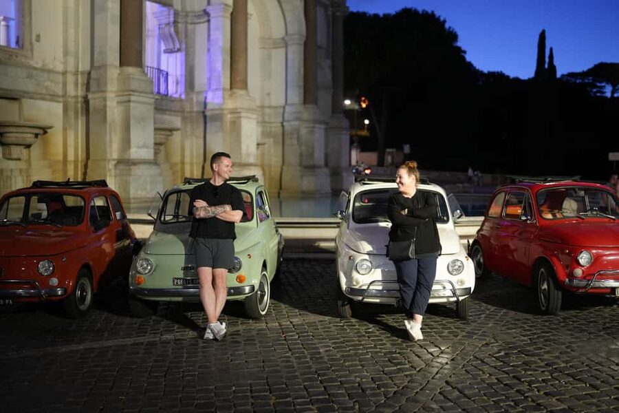 Rome: Night Tour in a Vintage Fiat 500 with Aperol Spritz - Piazza Trilussa: Where the Night Air Changes the Mood