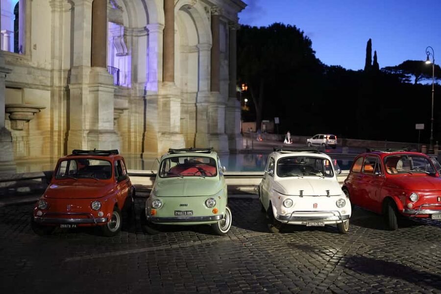 Rome: Night Tour in a Vintage Fiat 500 with Aperol Spritz - Photos Included, So You Can Actually Look Around