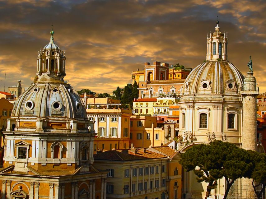 Rome: Nighttime Private Sightseeing Tour - Saint Peter Basilica in the Evening Light