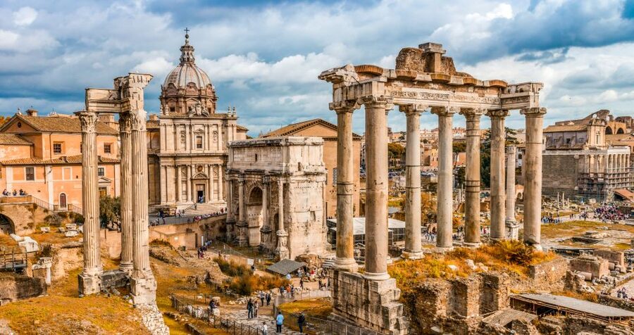 Rome:Palatine Hill Roman Forum Experience & Multimedia Video - Palatine Hill and the Views Toward the Colosseum