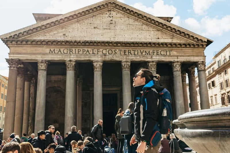 Rome: Pantheon Fast-Track Ticket and Official Audio Guide - The portico columns: pink granite from Egypt